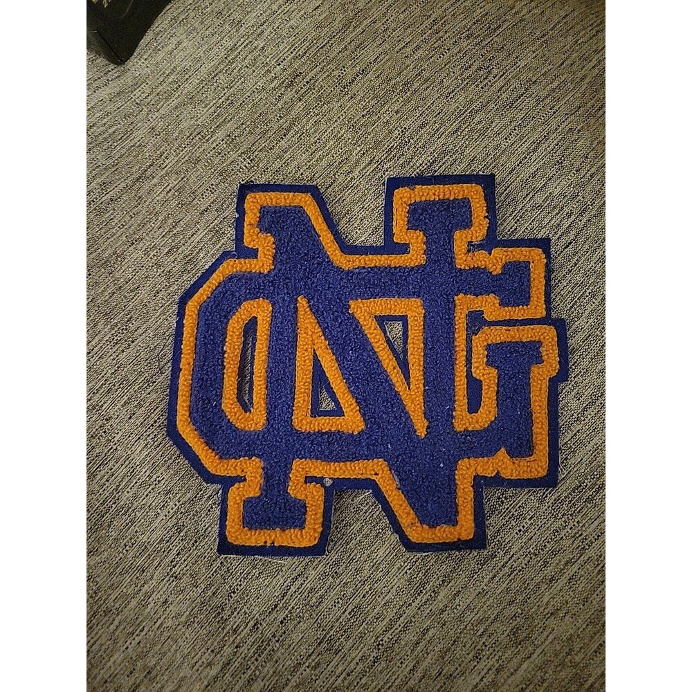 Vintage Letterman Patch 7" NG New England New Hampshire Massachusetts Estate